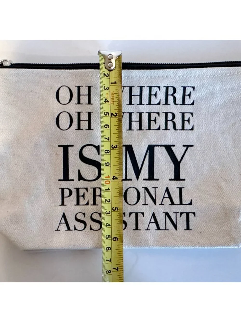 Los Angeles Trading Co. The Perfect Pouch Canvas Makeup Cosmetic Travel Bag NWT